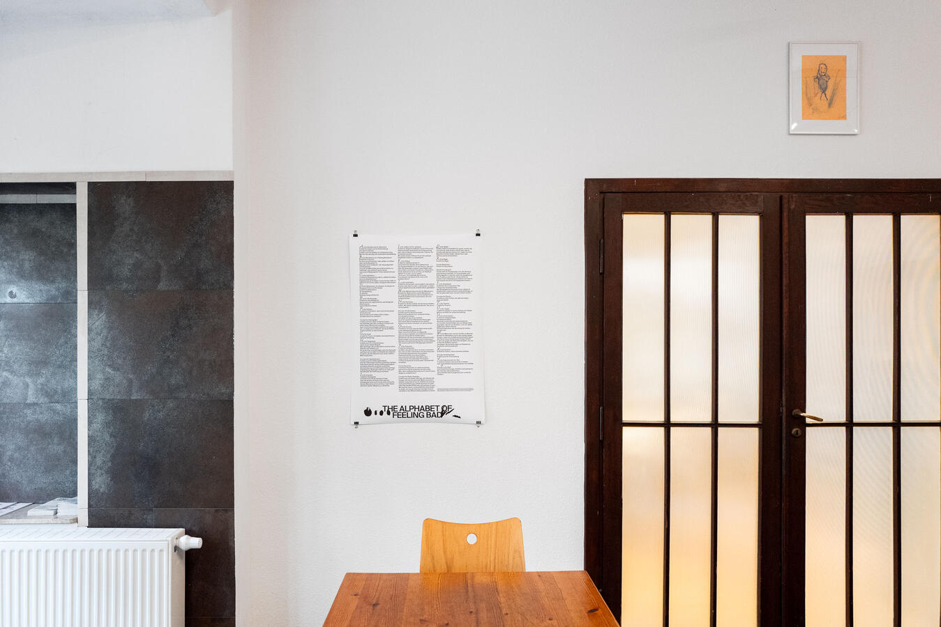 links: Plakat von Karin Michalski, rechts: Bild von Bernd Gehrig, Foto: Maximilian Koppernock